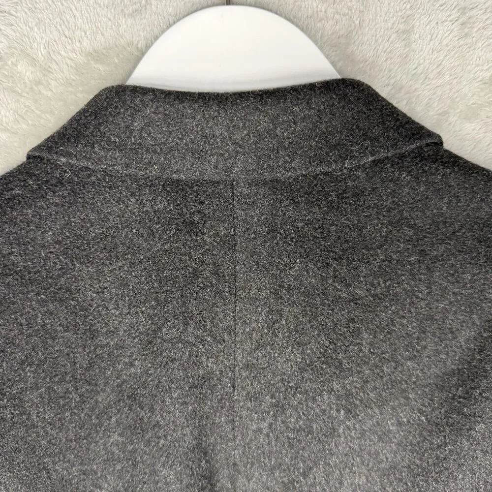 Vtg 90s J Crew Blazer Mens 40R Wool Cashmere Gray Oarsman Soft USA Made 3 Button